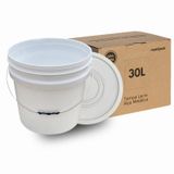 Balde Plástico 30l Alça Metálica Para Fazer Queijo