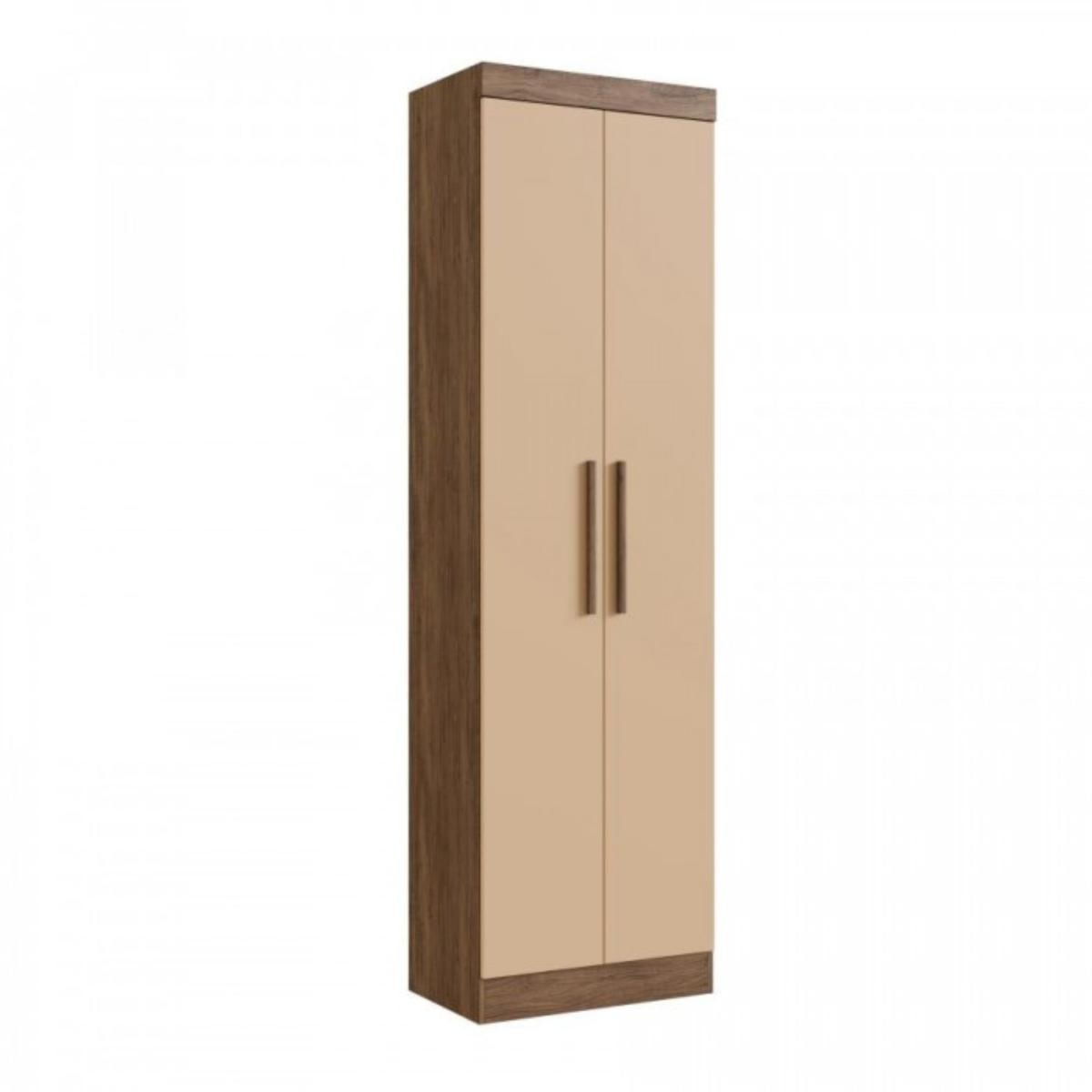 Armário Multiuso Doripel Charlotte 100% Mdf 2 Portas E 1 Gaveta Castanho/nude