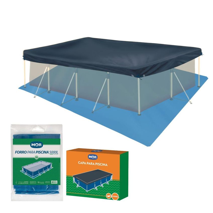 Capa E Forro Para Piscina 5000 Litros Mor - imagem 2
