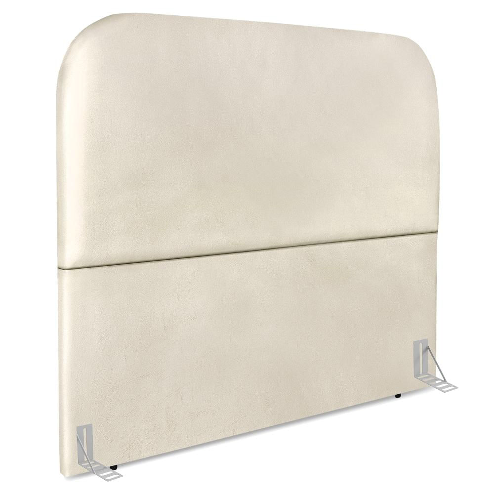 Cabeceira Queen 160 Cm Com Frame Alana Corino Bege Artte