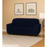 Capa Protetor De Sofa 3 Lugares Avulsa 2 Azul-marin