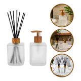 Kit Banheiro Lavabo Difusor De Ambiente E Saboneteira Madeir