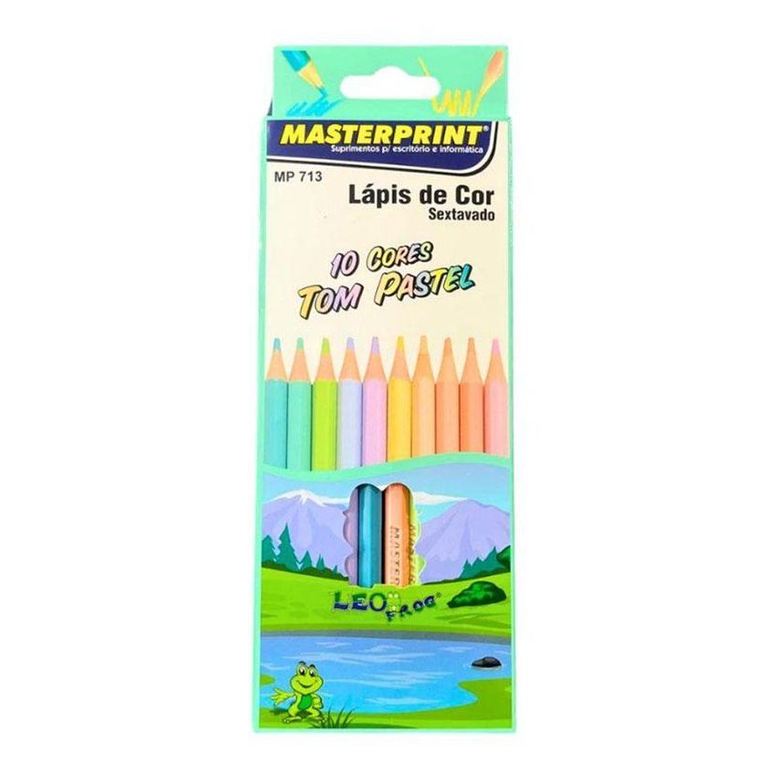 Kit Lápis De Cor Sextavado 44 Cores - Masterprint - imagem 3