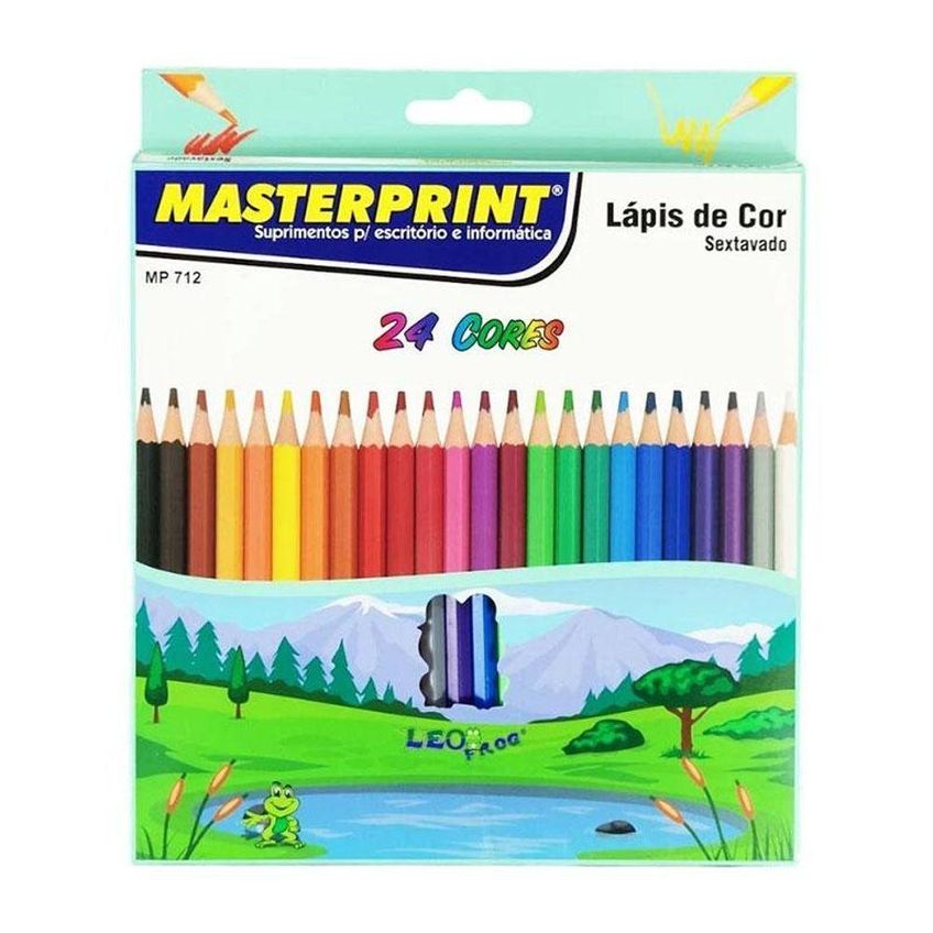 Kit Lápis De Cor Sextavado 44 Cores - Masterprint - imagem 5