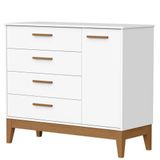 Cômoda Sapateira Infantil Flip Branco Acetinado - Reller