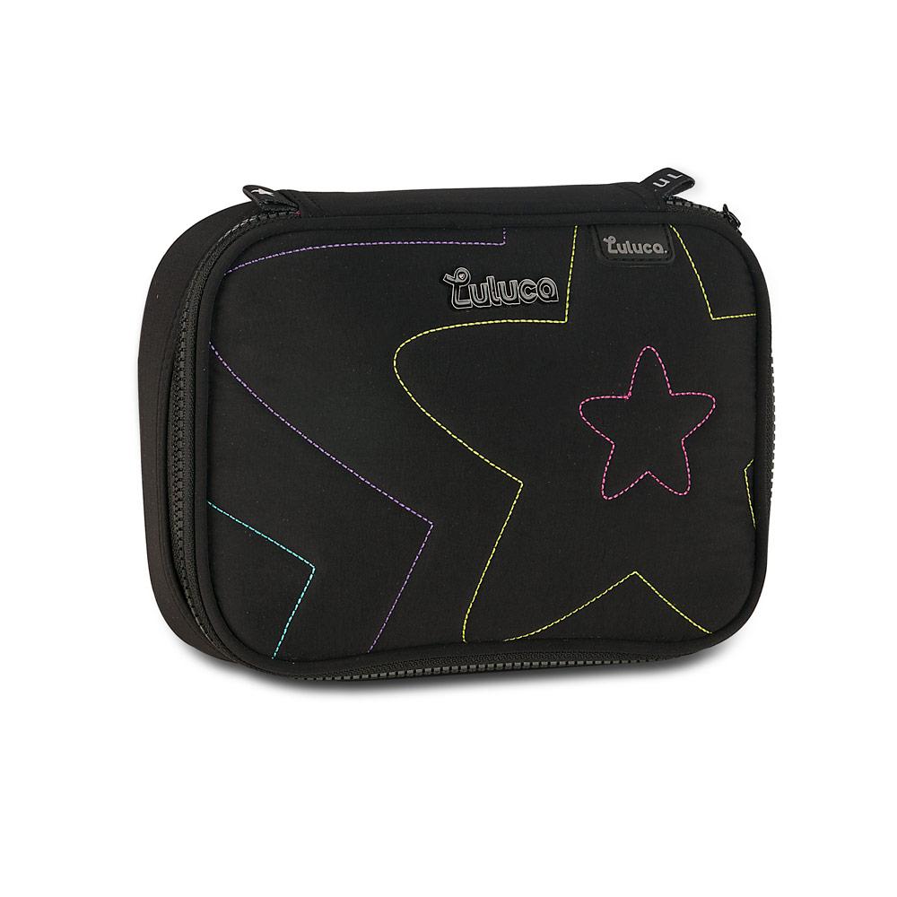 Estojo Luluca Simples 36 Ref Lu27032 Preto