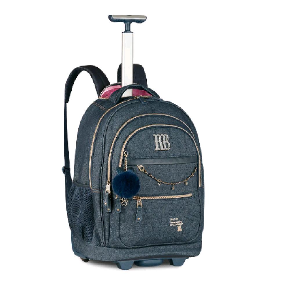 Mochila Rebecca Bonbon Denim Vintage De Carrinho 19 Rb27023 Jeans