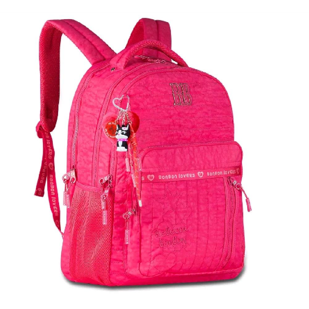 Mochila Rebecca Bonbon De Costas 19" Ref Rb27005 Rosa