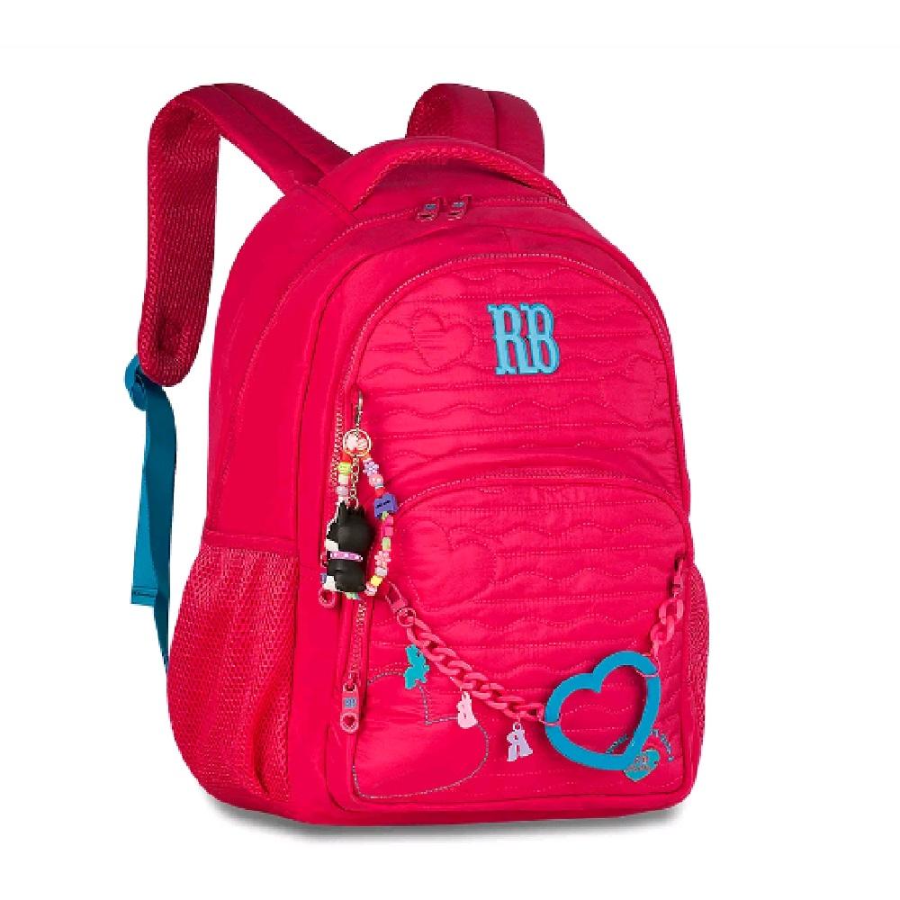 Mochila Rebecca Bonbon De Costas 17,5" Ref Rb27010 Rosa