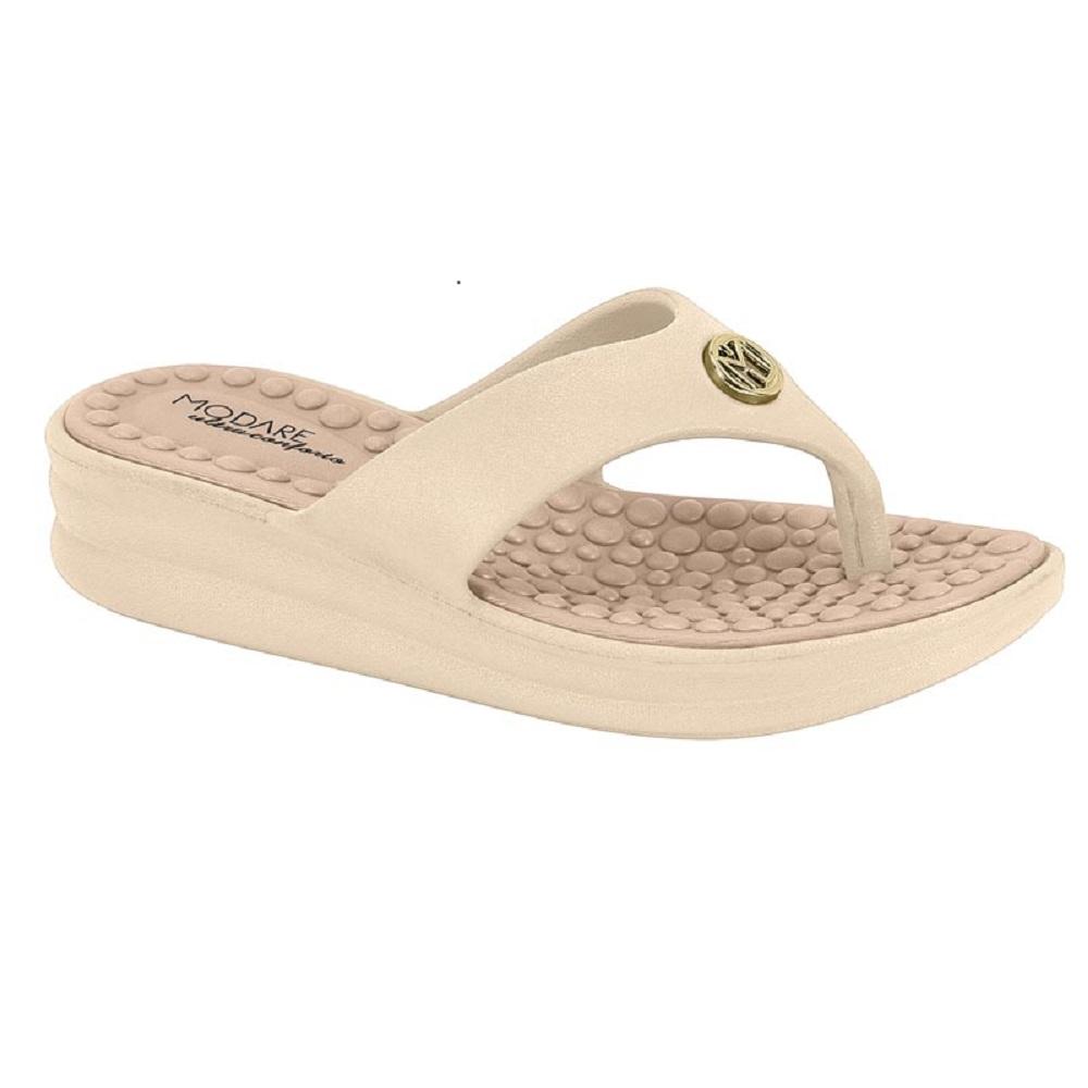 Chinelo Modare Ortopédico Ref 7213.100.8159 Creme 36