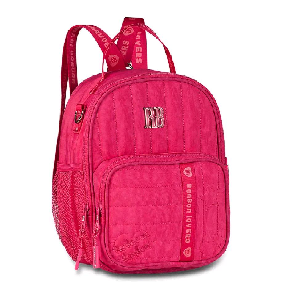Lancheira Rebecca Bonbon Termica 10" 2 Em 1 Ref Rb27007 Rosa