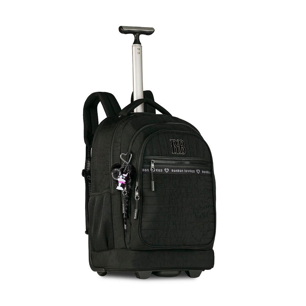 Mochila Rebecca Bonbon De Carrinho 19" Ref Rb27000 Preto