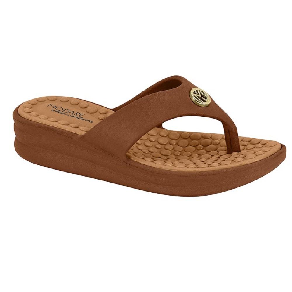 Chinelo Modare Ortopédico Ref 7213.100.8159 Marrom 34