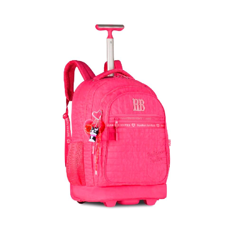 Mochila Rebecca Bonbon De Carrinho 19" Ref Rb27000 Rosa