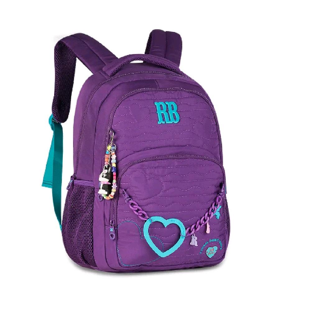 Mochila Rebecca Bonbon De Costas 17,5" Ref Rb27010 Roxo