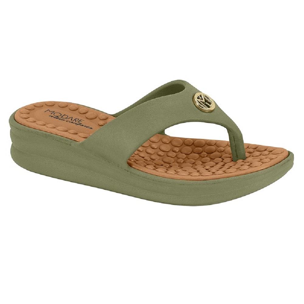 Chinelo Modare Ortopédico Ref 7213.100.8159 Verde 35
