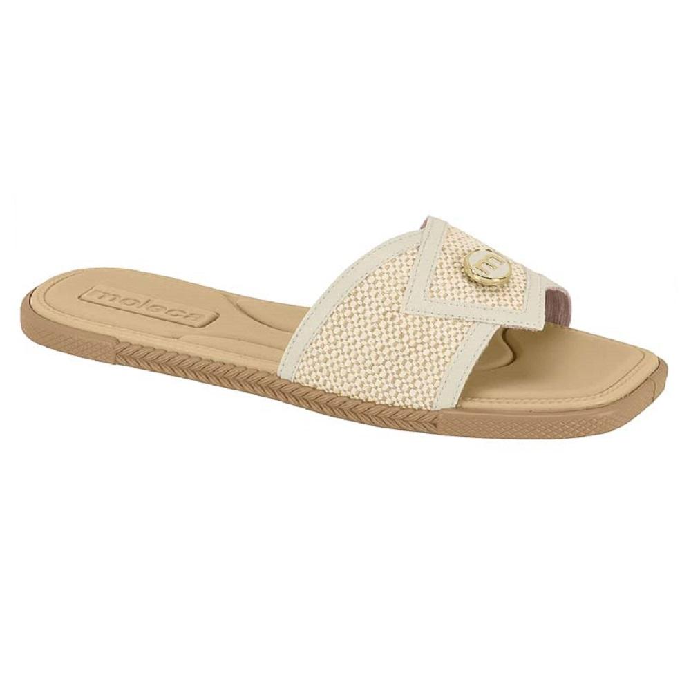 Chinelo Moleca Rasteirinha Ref 5494.222.30449 Branco Off 37