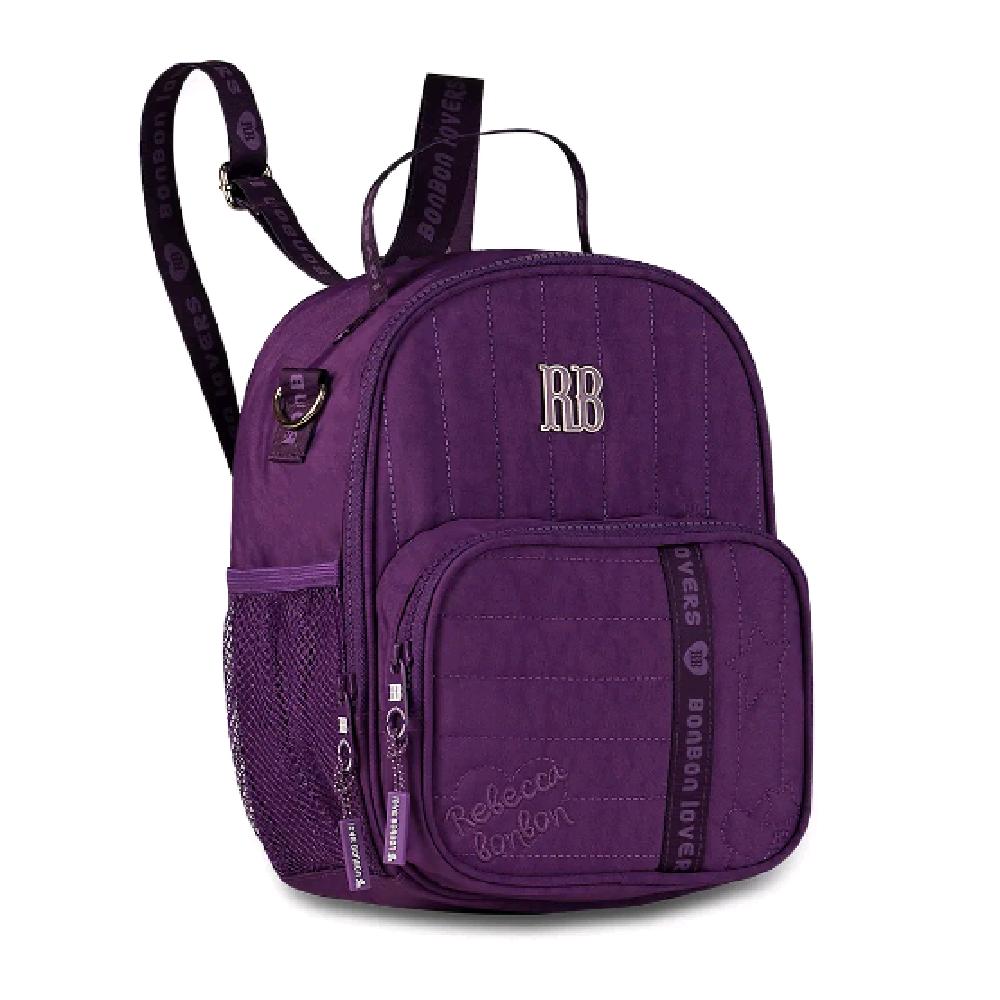 Lancheira Rebecca Bonbon Termica 10" 2 Em 1 Ref Rb27007 Roxo