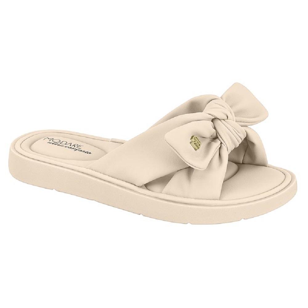 Chinelo Modare Laço Ref 7208.101.29516 Creme 36