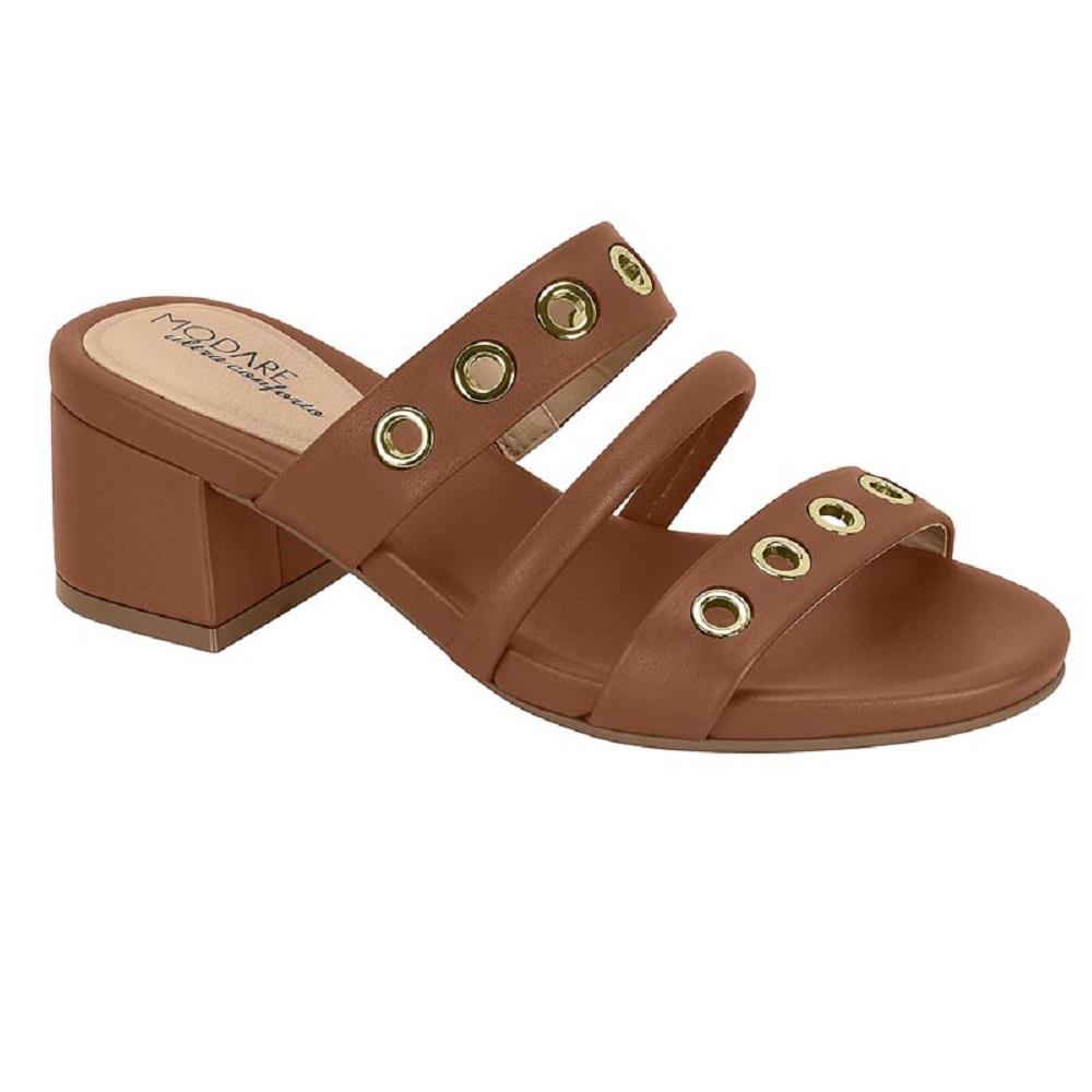 Tamanco Modare Salto Bloco Ref 7187.110.26262 Marrom 35