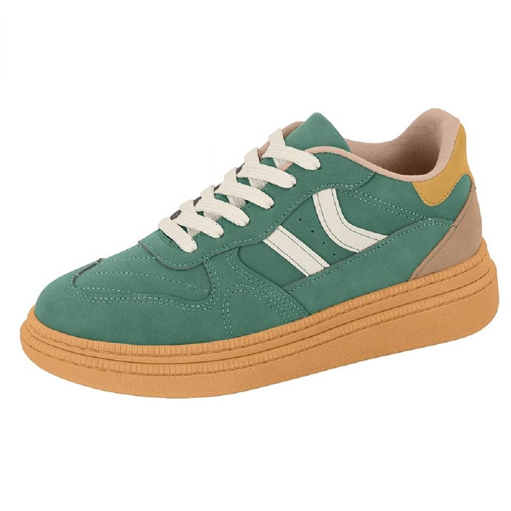 Tenis Moleca Casual Ref 5816.101.29464 Verde/ Bege 39