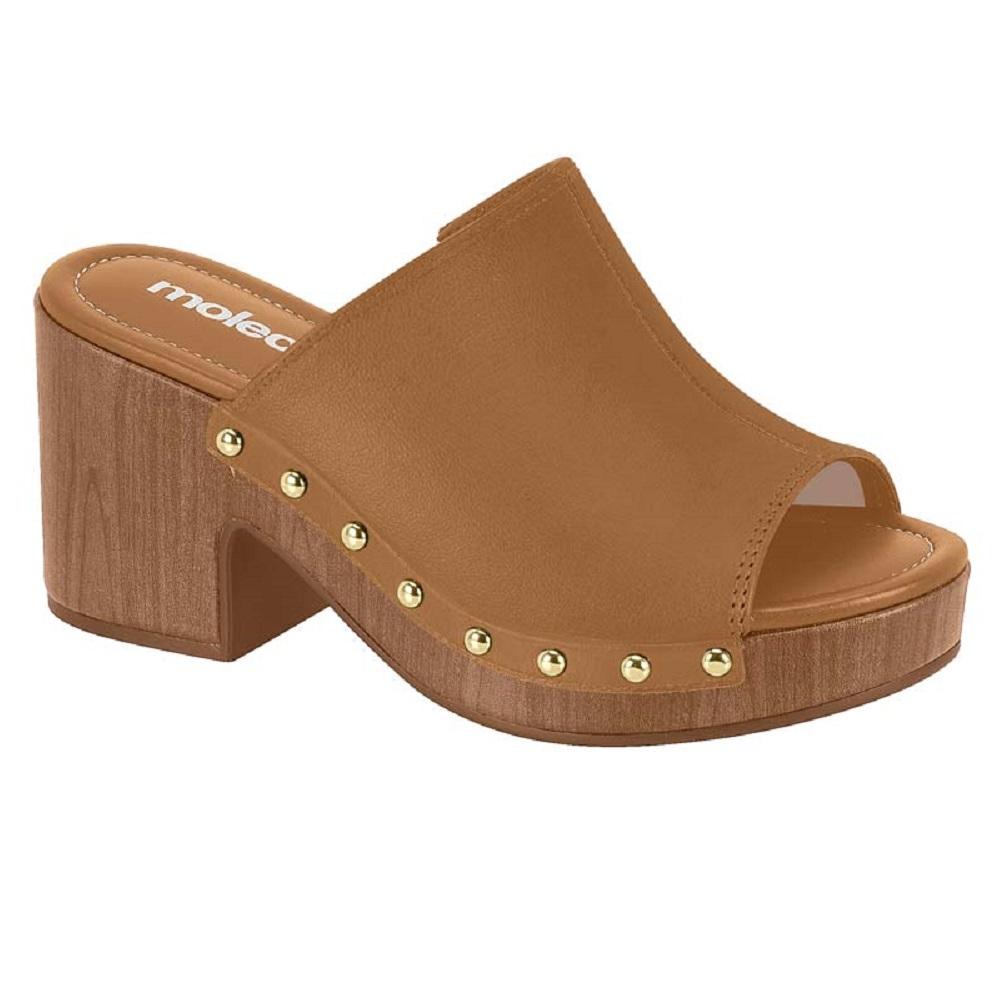 Tamanco Moleca Meia Pata Ref 5549.107.9569 Marrom 35