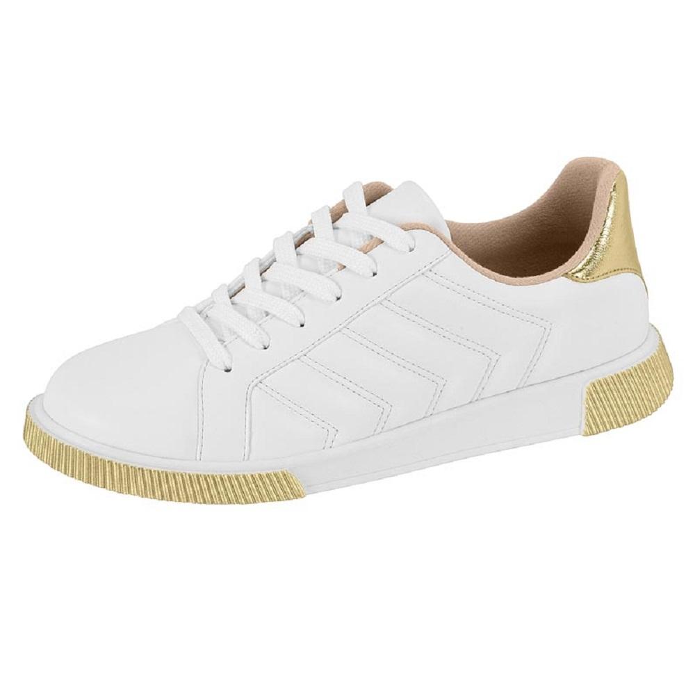 Tenis Moleca Casual Ref 5759.412.30852 Branco/dourado 39