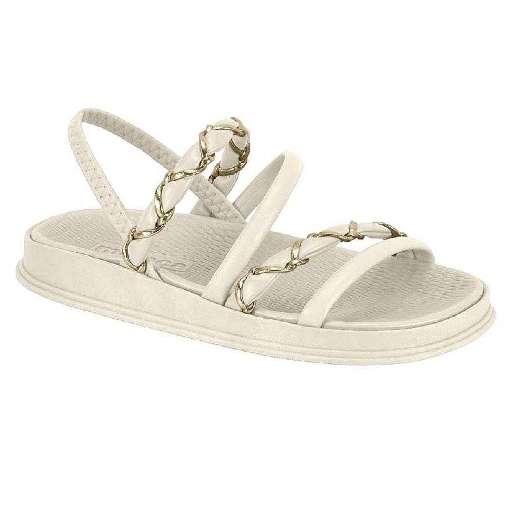 Sandalia Moleca Papete Ref 5556.110.31044 Branco Off 38