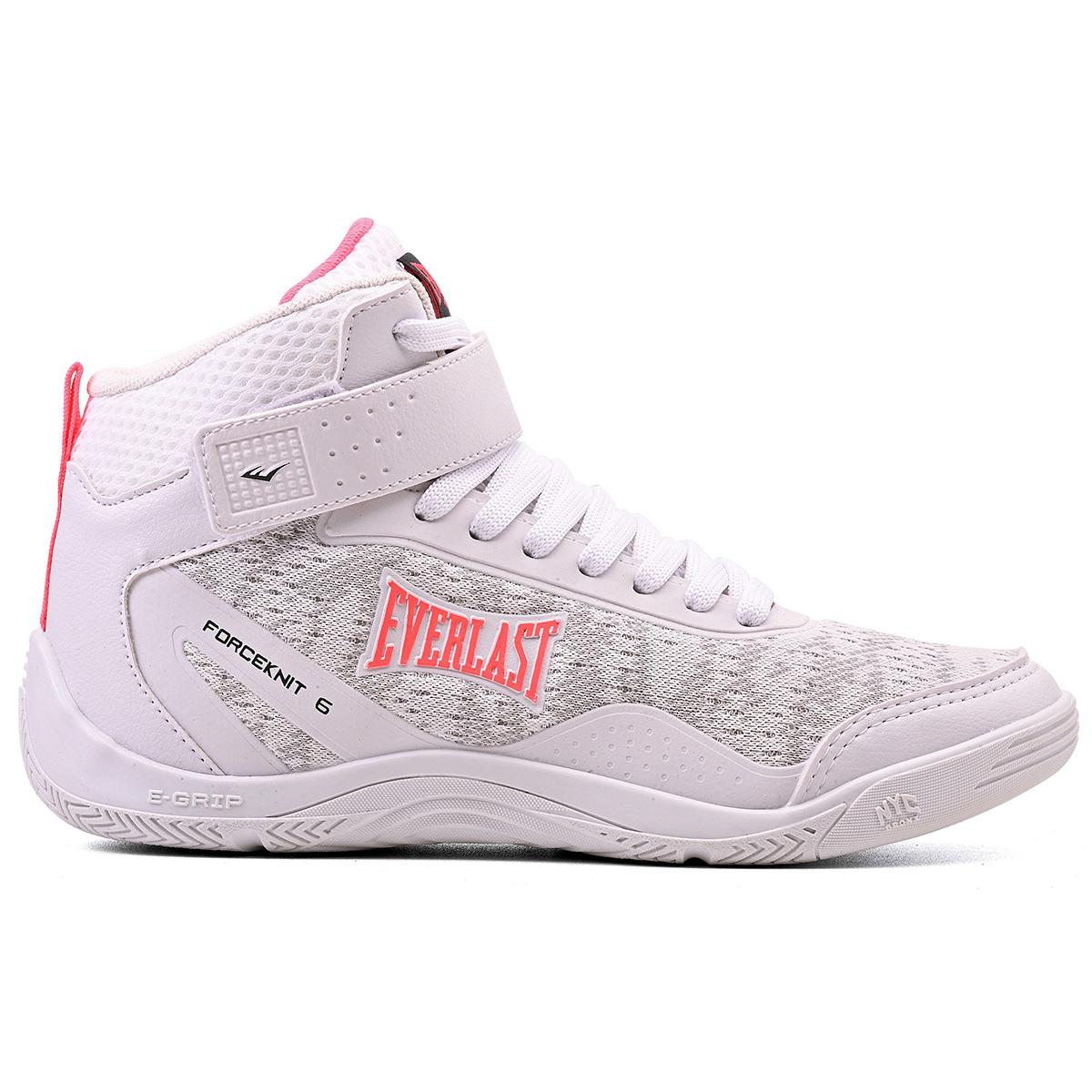 Tenis Everlast Forceknit 6 Branco/rosa 036