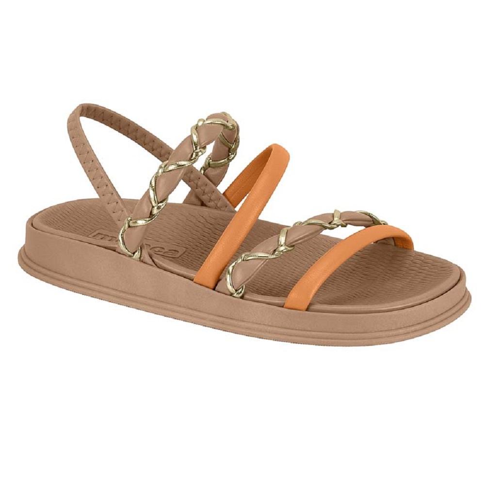 Sandalia Moleca Papete Ref 5556.110.31044 Ouro/nude 34