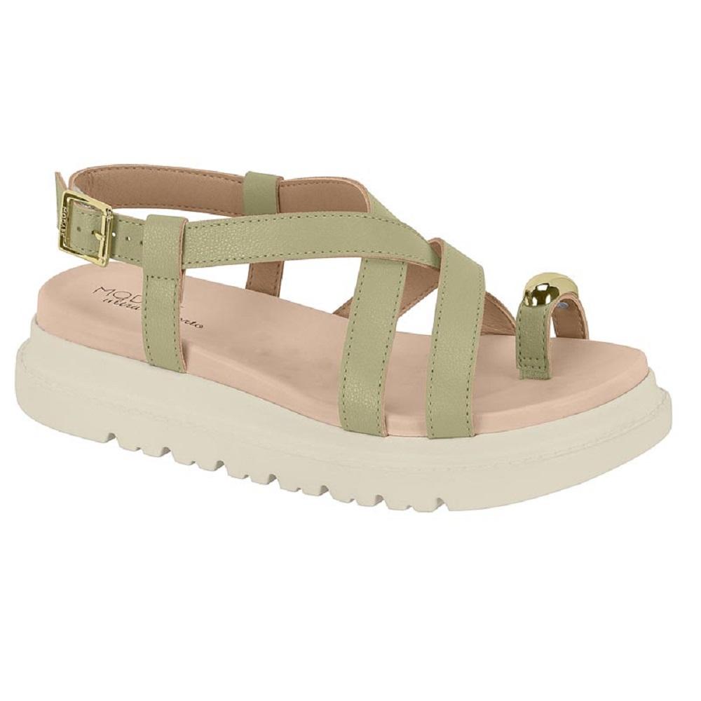 Sandalia Modare Flatform Tiras Ref 7200.107.21736 Verde 39