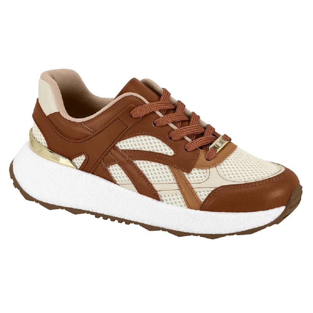 Tenis Vizzano Casual Ref 1452.203.21918 Bege/marrom 35