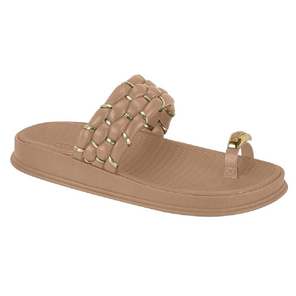 Sandalia Moleca Papete Ref 5556.111.31045 Ouro/nude 35