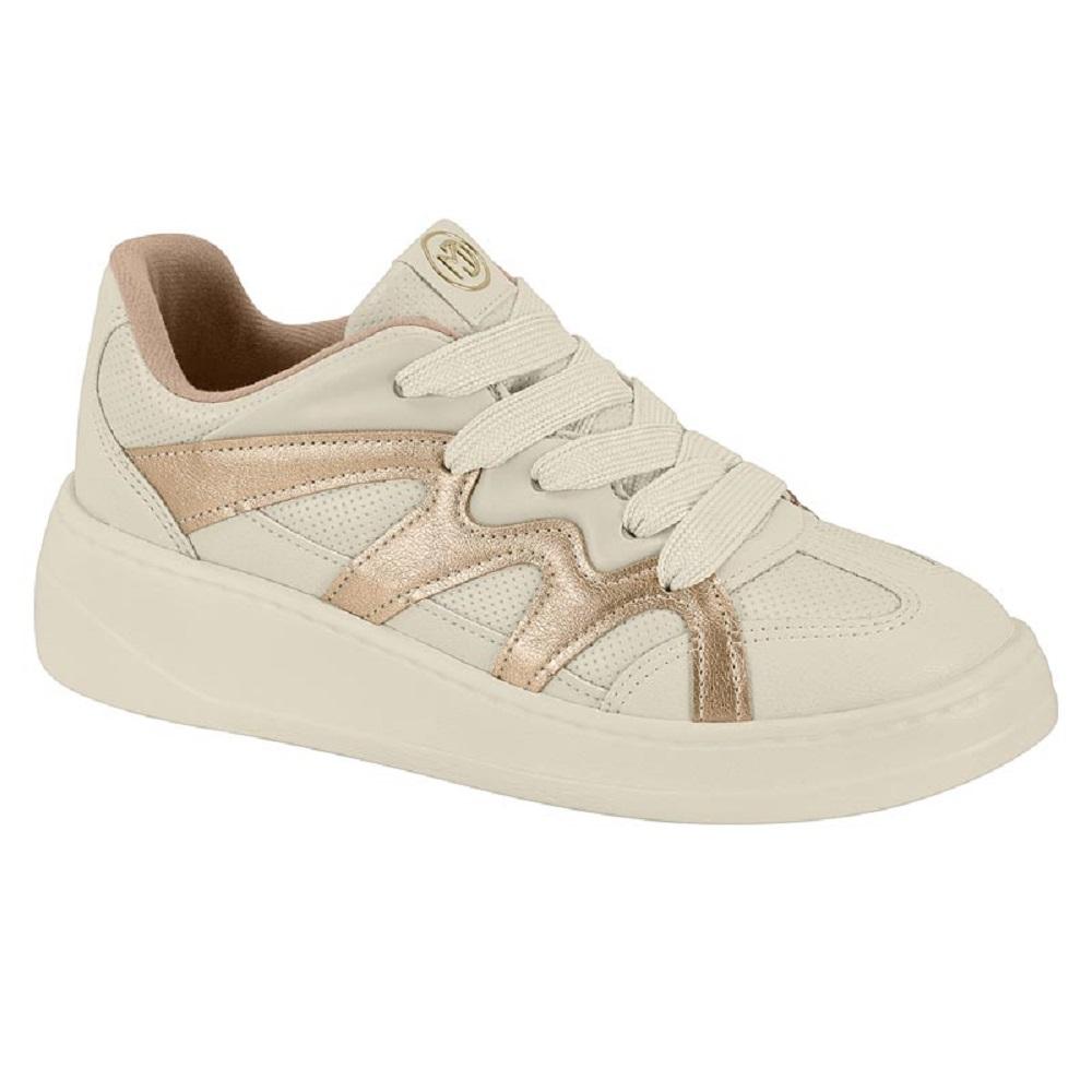 Tenis Modare Casual Ref 7402.109.30179 Bege/dourado 37