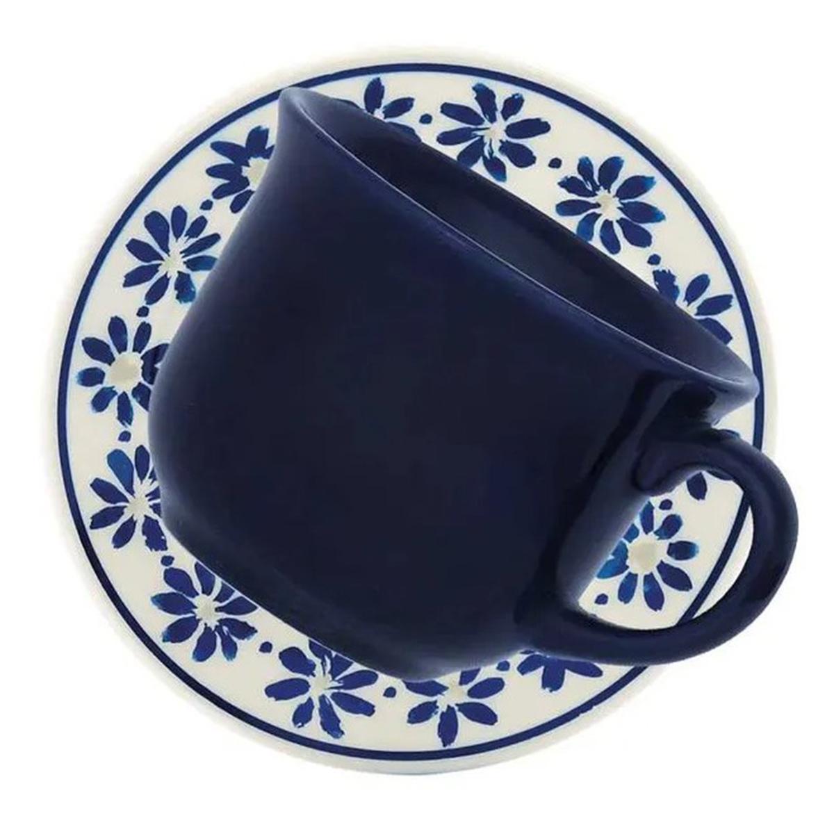 Xícara De Chá Com Pires Donna Margaridas 200ml 6 Un - Biona