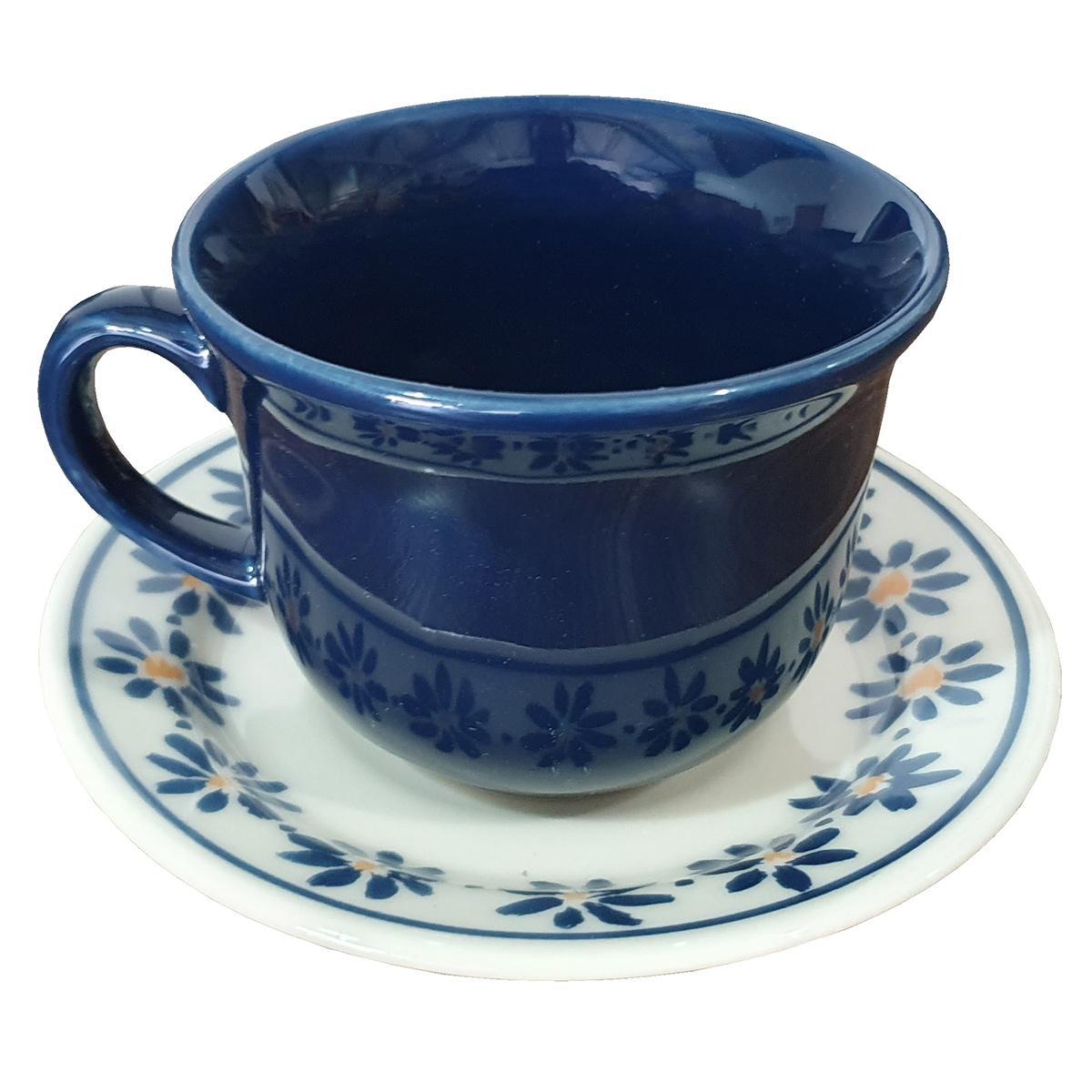 Xícara De Chá Com Pires Donna Margaridas 200ml 6 Un - Biona