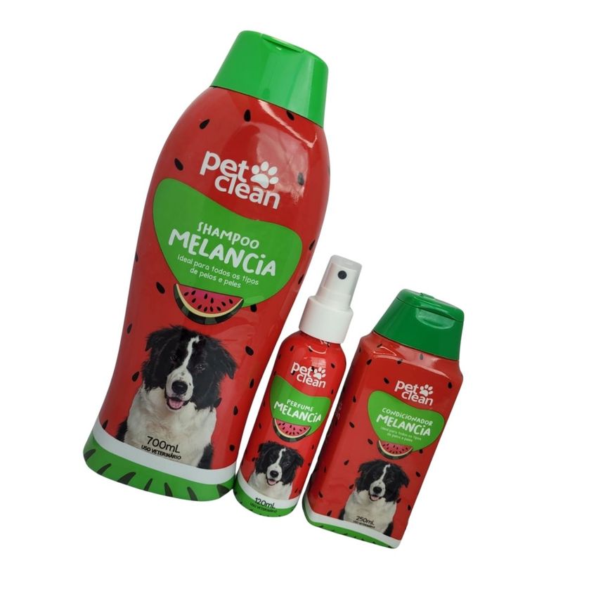 Kit Pet Clean Melancia Com Perfume, Shampoo E Condicionador - imagem 4