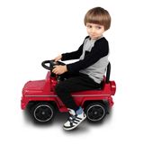 Carrinho de Passeio Andador Infantil Mercedes-Benz AMG Vermelho Entrada P2 Toca Musica