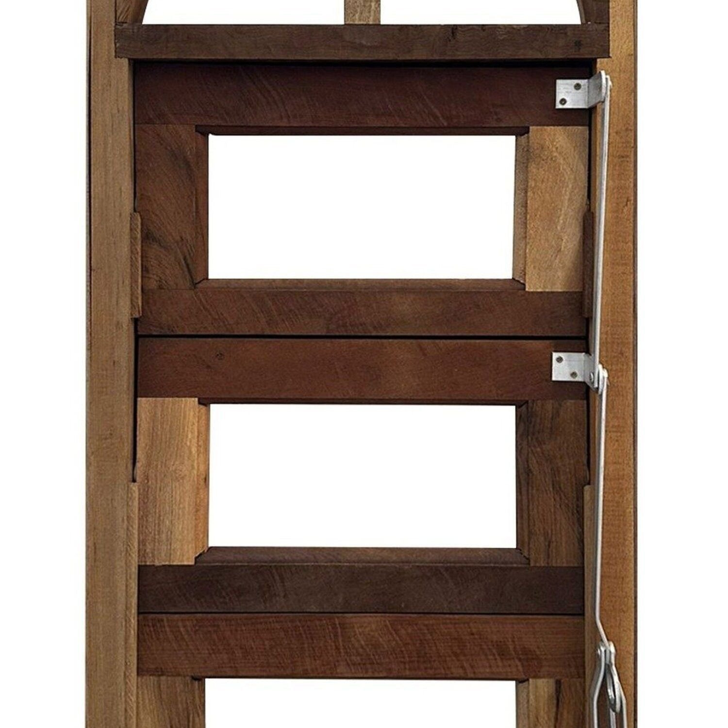 Vitro Capelinha Basculante Padrão Reta 100cm X 40cm Imbuia