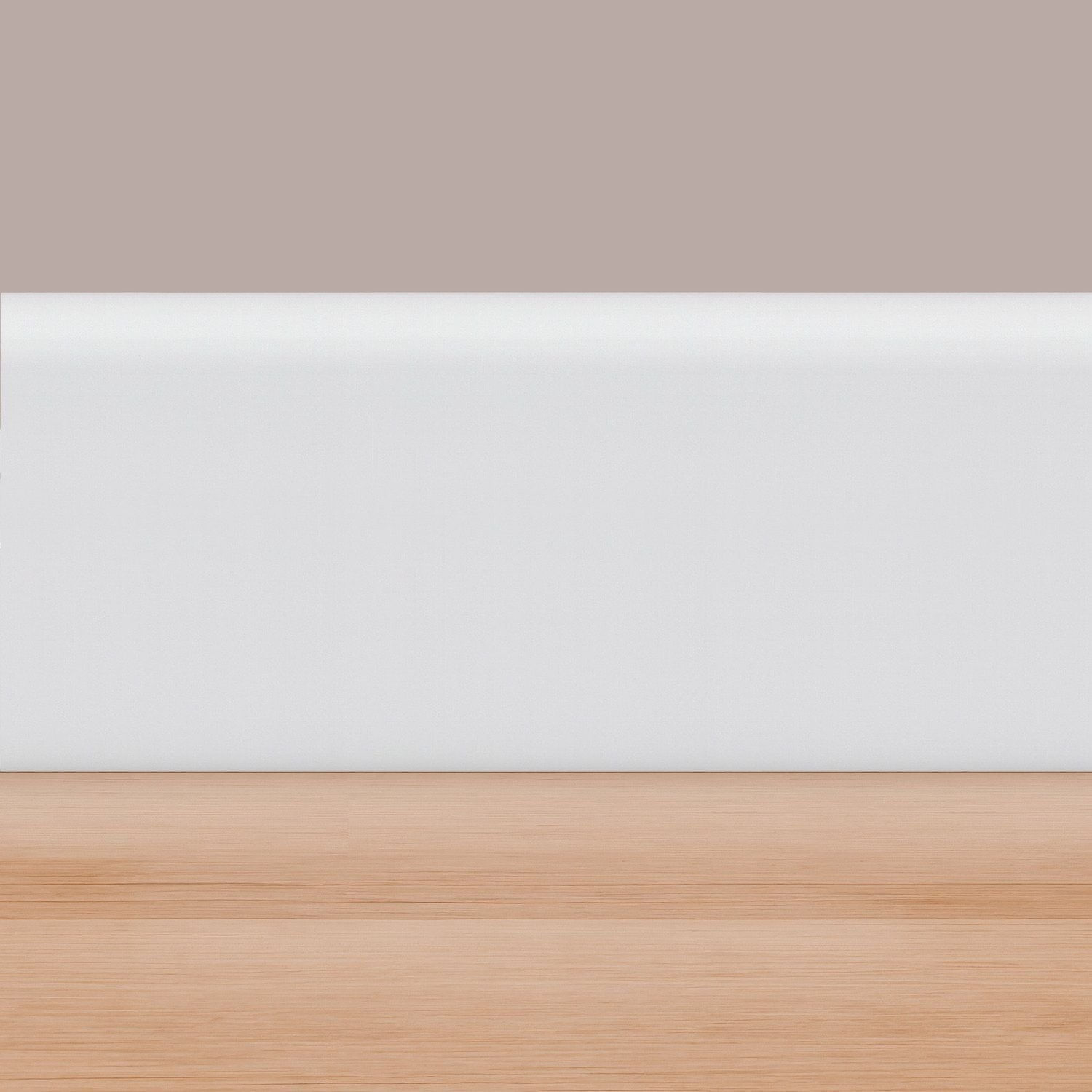 Rodapé Pvc Edge Branco Boleado 10cmx13mmx2.00 M Branco