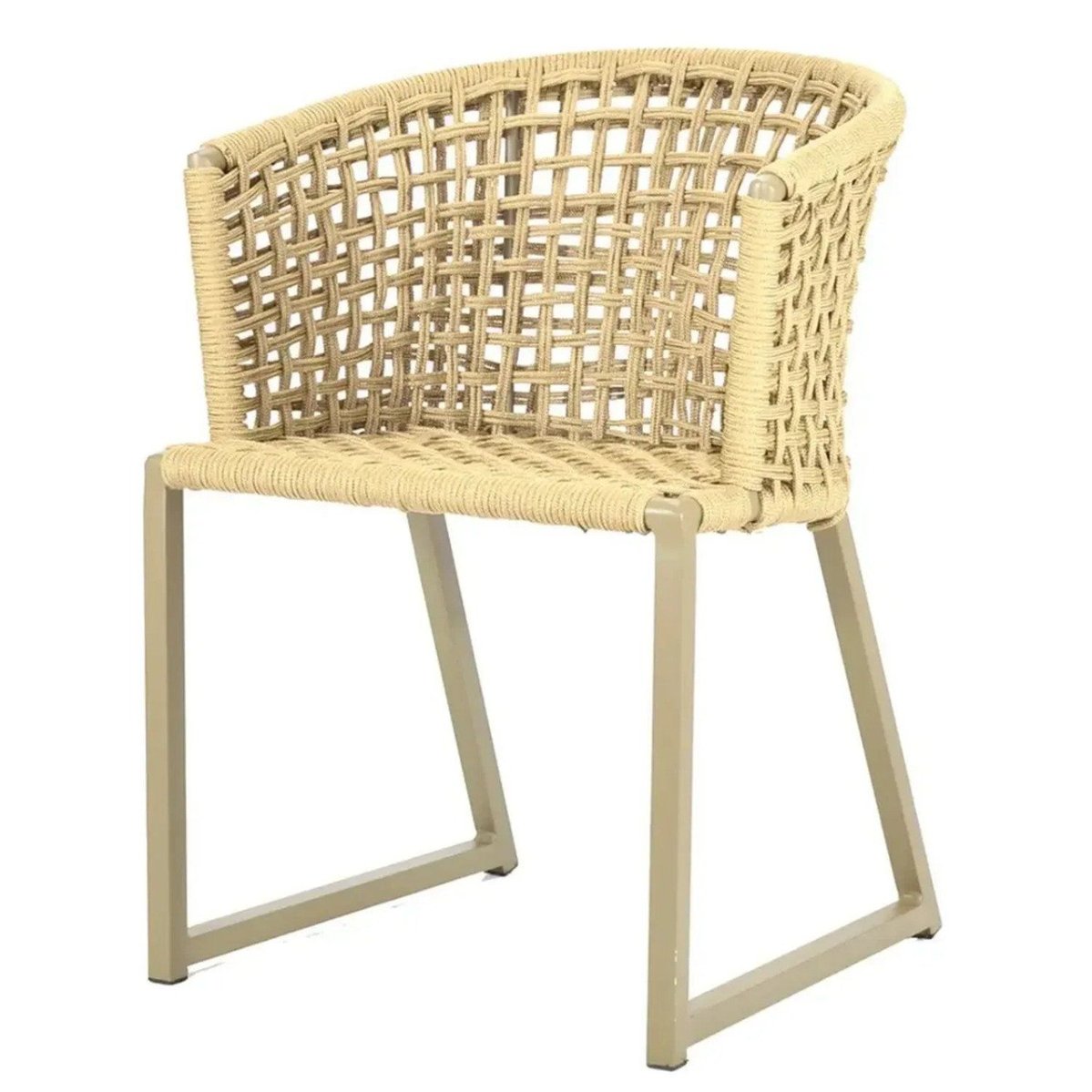 Cadeira Para Cozinha Com Corda Naltica Bege