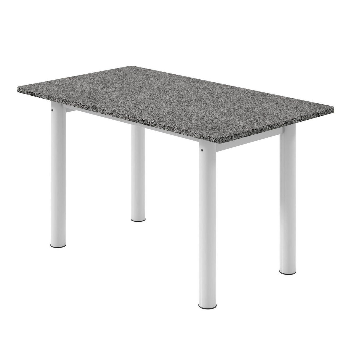 Mesa Para Sala De Jantar Tampo Granito 120x75cm Ocre/branco