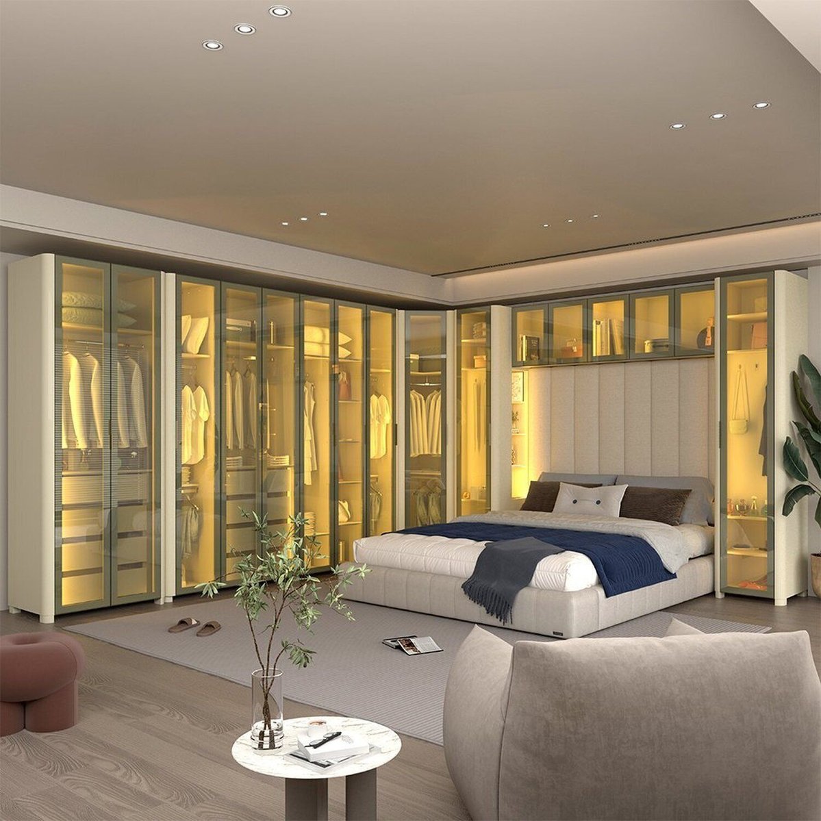 Modulado Com 16 Portas 430,6cm X 240cm 100% Mdf Innova Off White