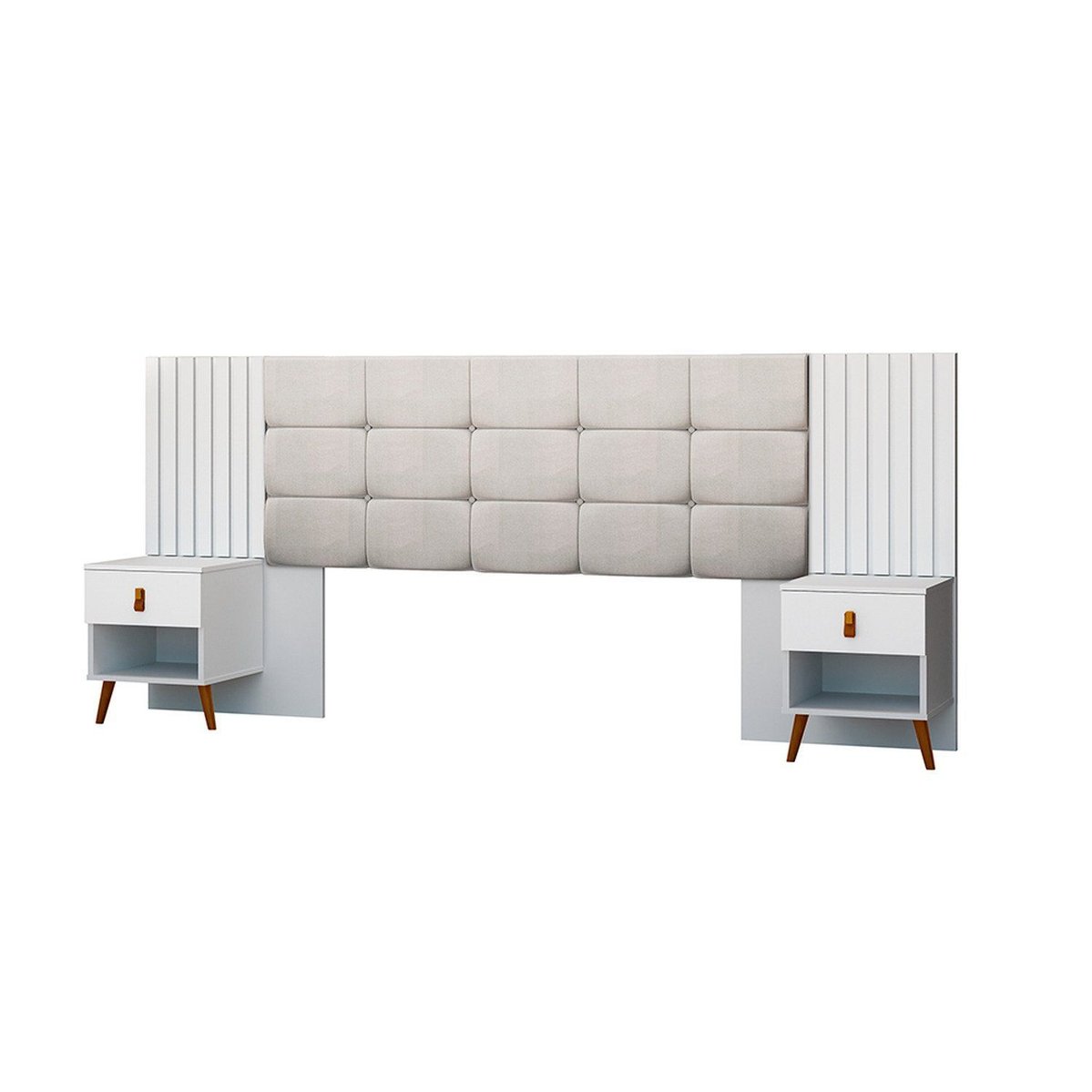 Cabeceira Box Capitone 106x225cm Lady Branco