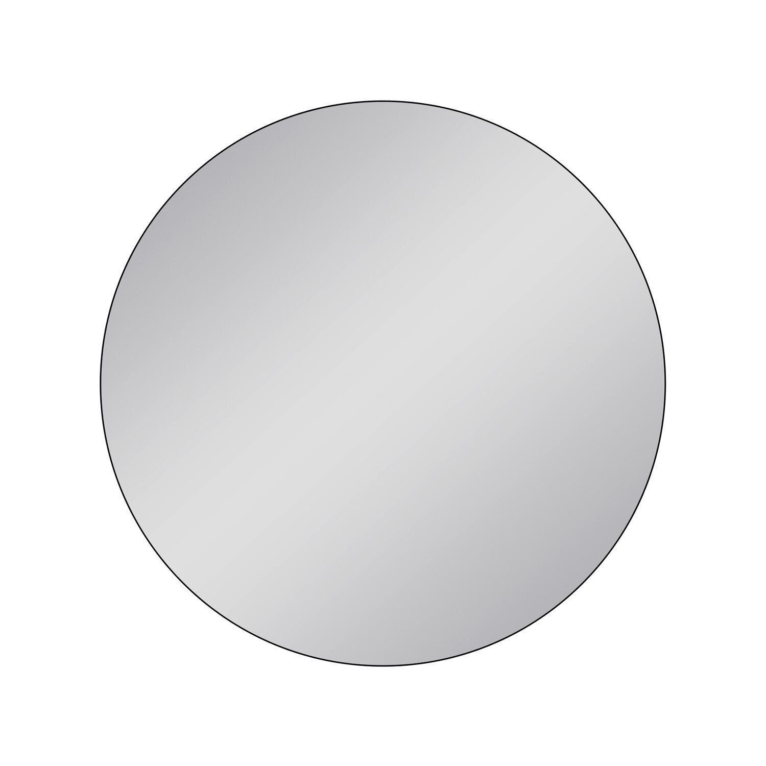 Espelho Decorativo 80cm Redondo Cairo Preto