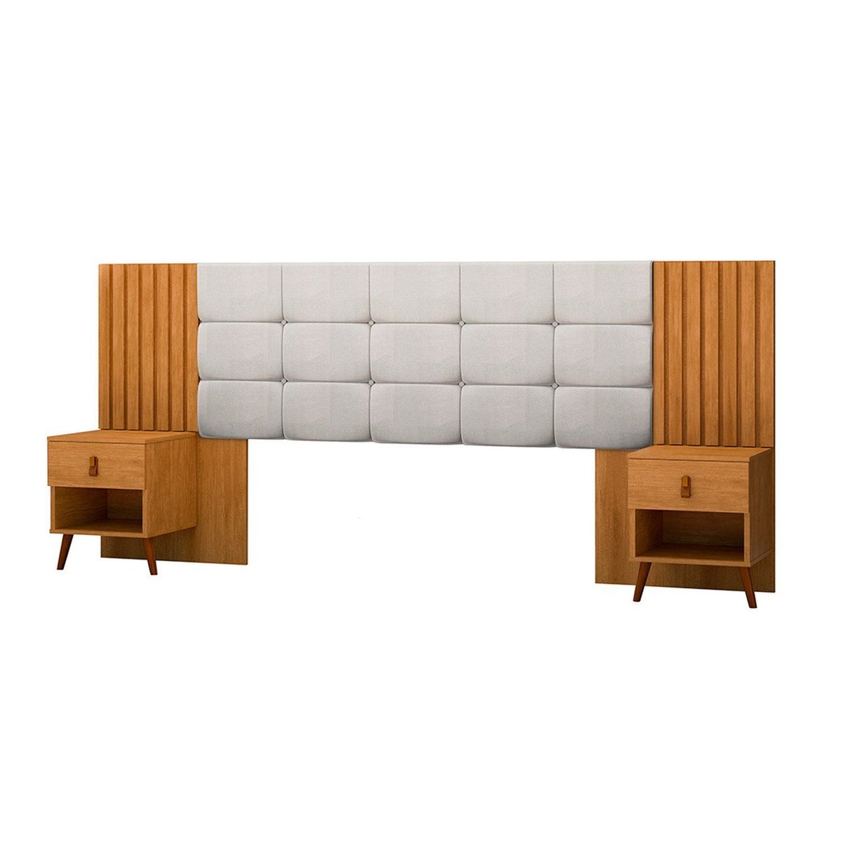 Cabeceira Box Capitone 106x225cm Lady Nature / Bege