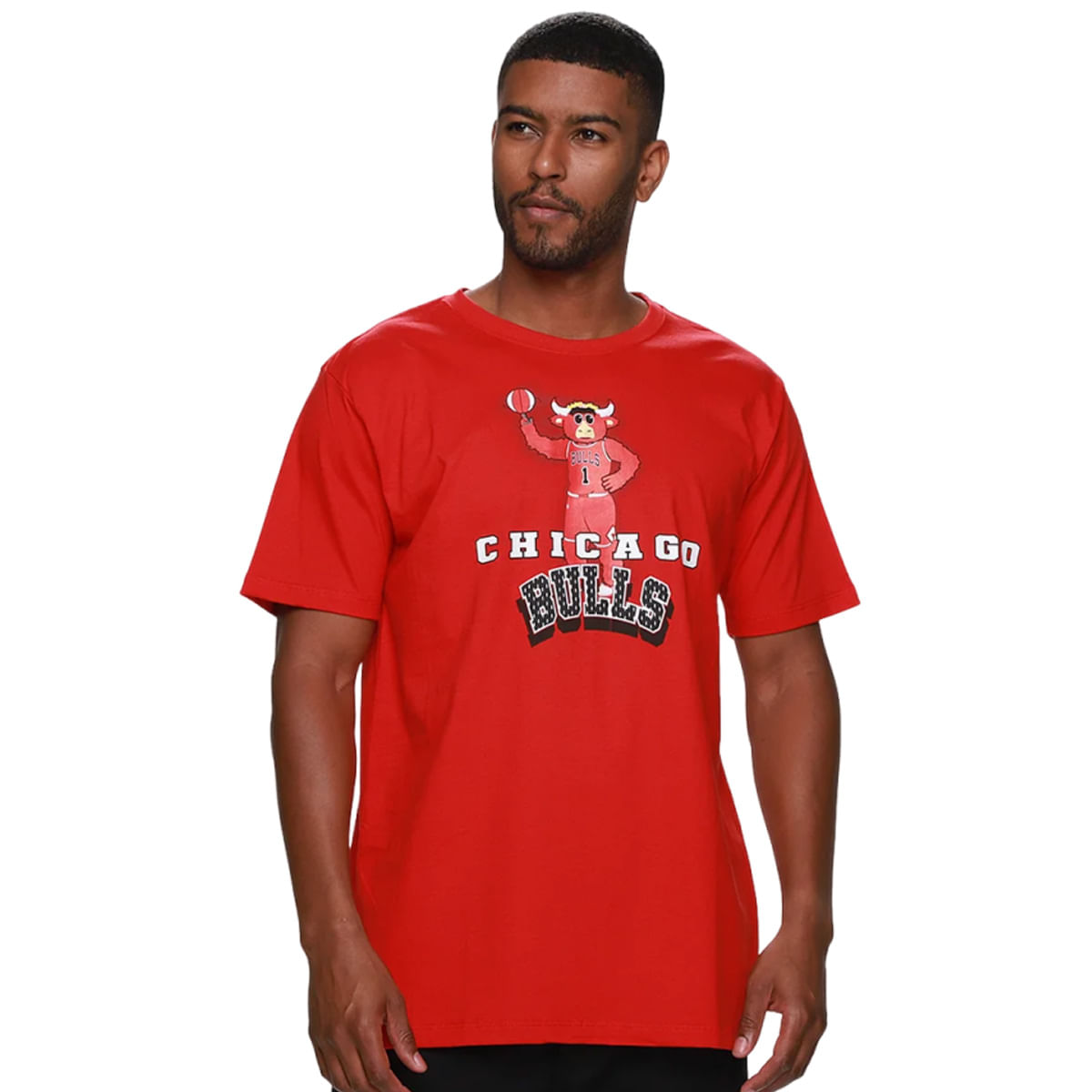 Camiseta Nba Masculina Chicago Bulls Sport Mascot