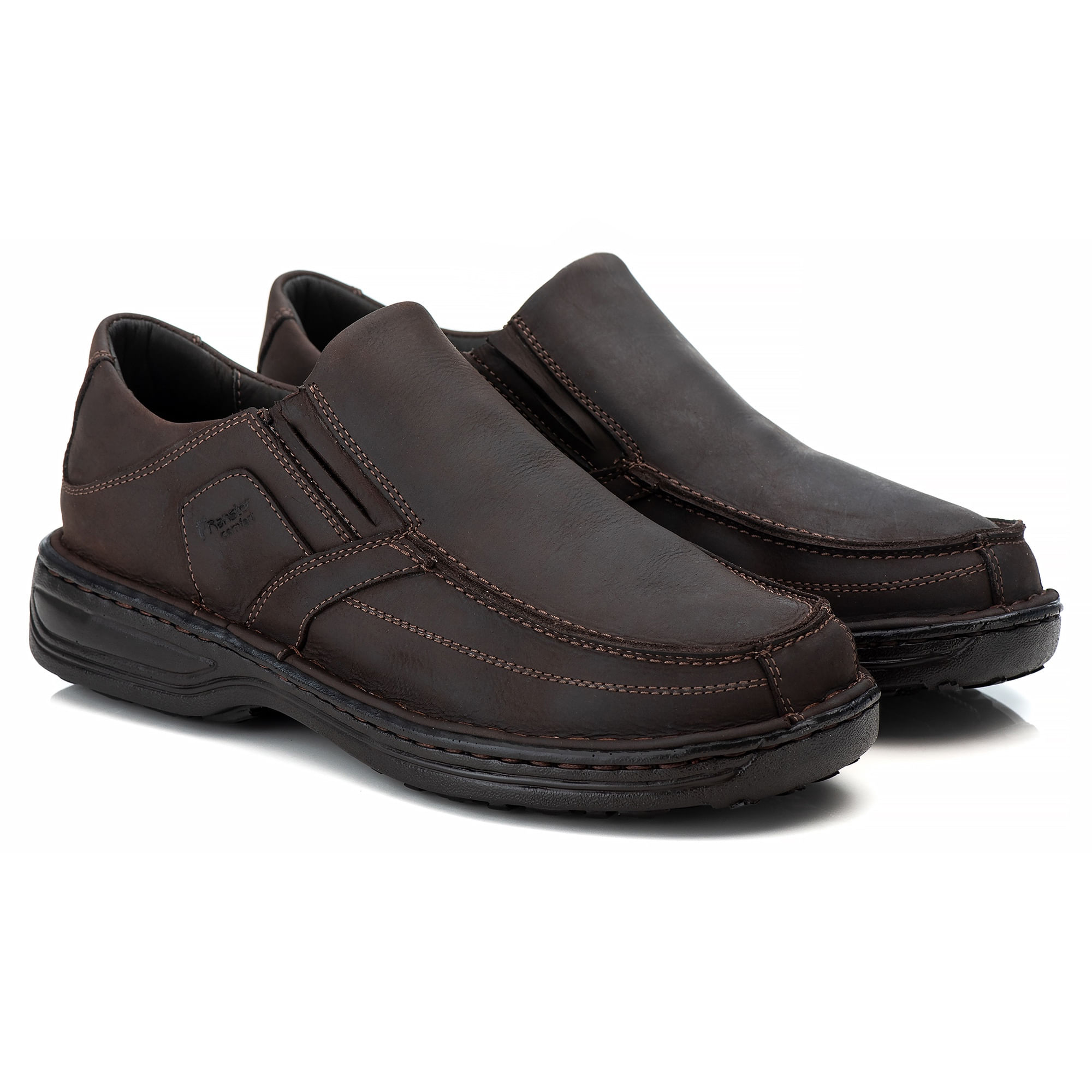 Sapato Casual Conforto Couro Marrom - Rt8005nbkcfe