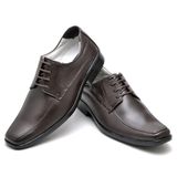 Sapato Casual Conforto Couro De Carneiro Café - Rt0015mstcfe