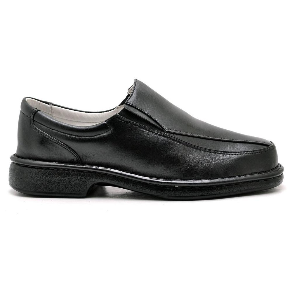 Sapato Conforto Couro Masculino Preto - Rt2001mstpto